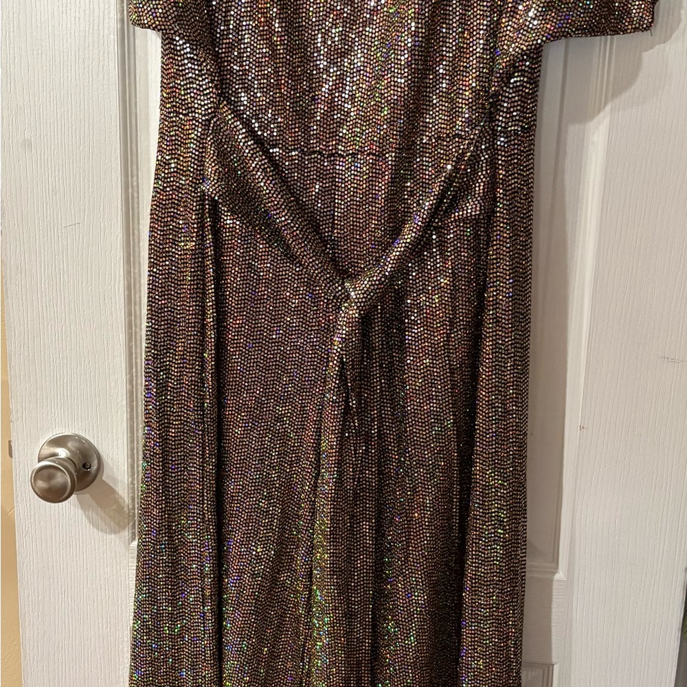 Shimmering Brown Jumpsuit
